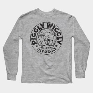 Retro Piggly Wiggly Long Sleeve T-Shirt